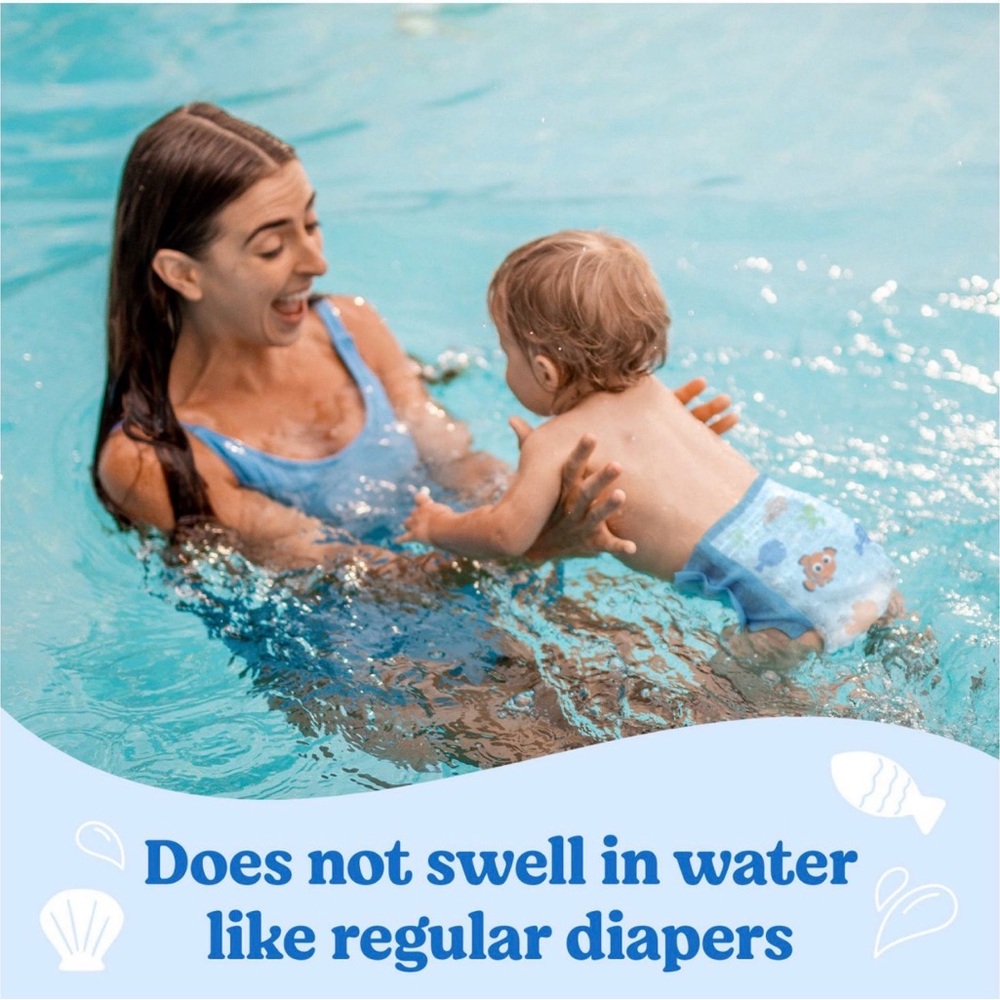 BUNDLE OF 4 Huggies Little Swimmers Disposable Swim Pants-Nemo. Size 5-6 - Picture 5 of 5